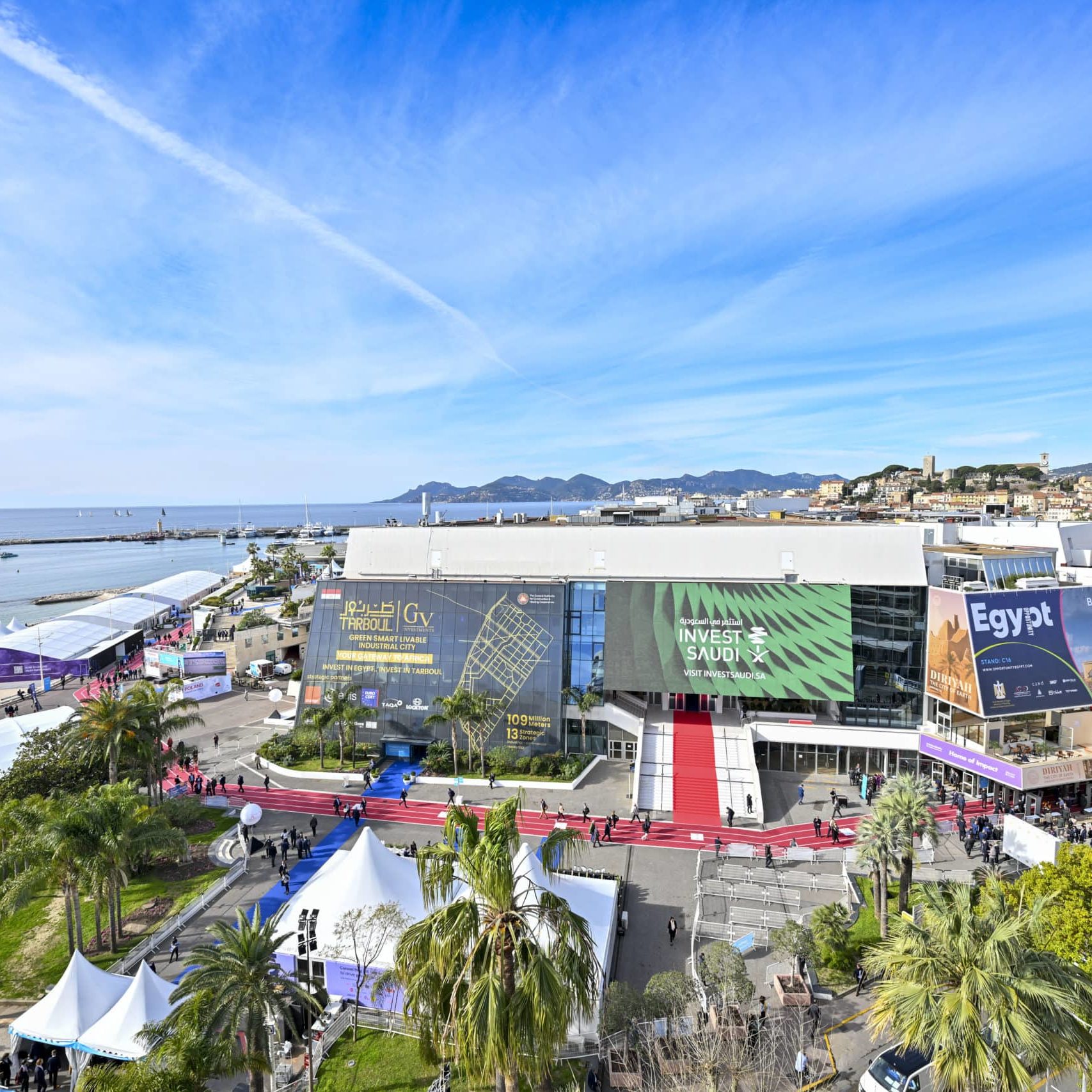 Eingangshalle MIPIM 2023 Cannes, Frankreich
