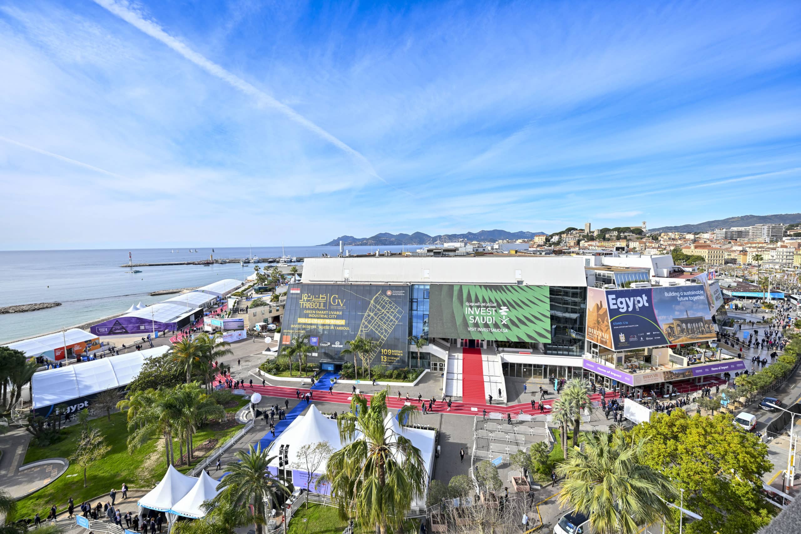 Eingangshalle MIPIM 2023 Cannes, Frankreich