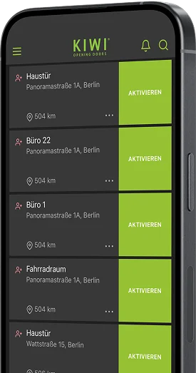 Kiwi portal app mockup