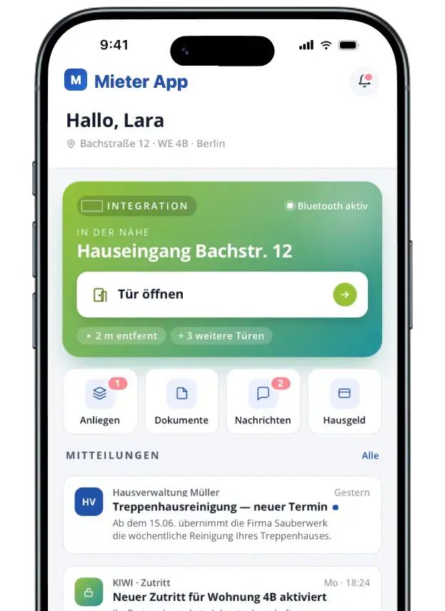 mieter app iphone mockup