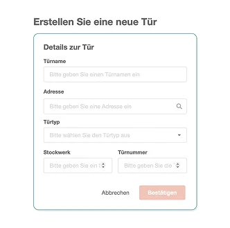 zutrittspunkt anlegen